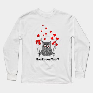 VALENTINES Day Owl Long Sleeve T-Shirt